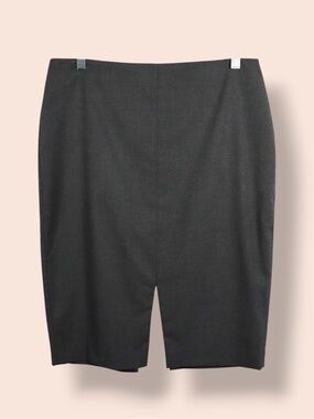 Banana Republic Black Pencil Skirt Petite 10P Work Office Classic Midi